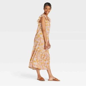 NWT Knox Rose Tropical Breachy midi Dress